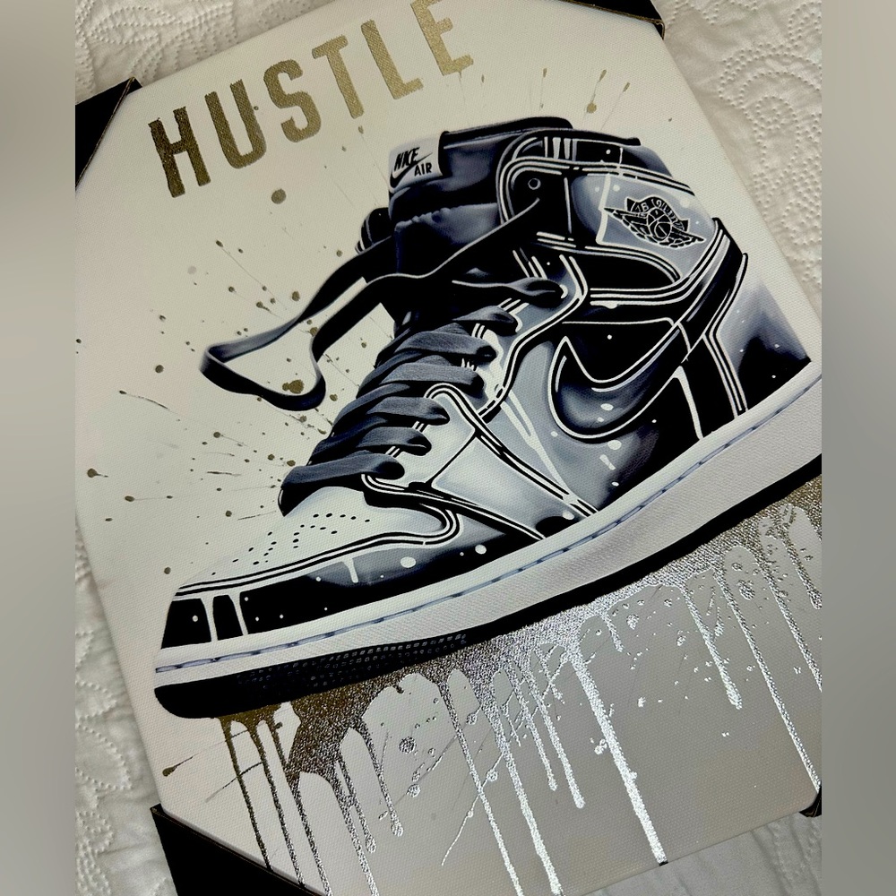 Nike Air Jordan Art Canvas Print